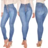 Colombian Skinny High Waist Jeans with Push-Up Effect for Women