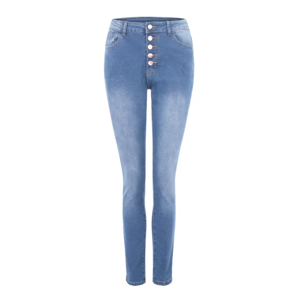 Colombian Skinny High Waist Jeans with Push-Up Effect for Women